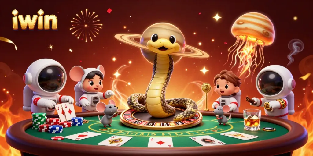Experience the excitement of betting with iwin on a cosmic roulette wheel filled with vibrant gaming elements.