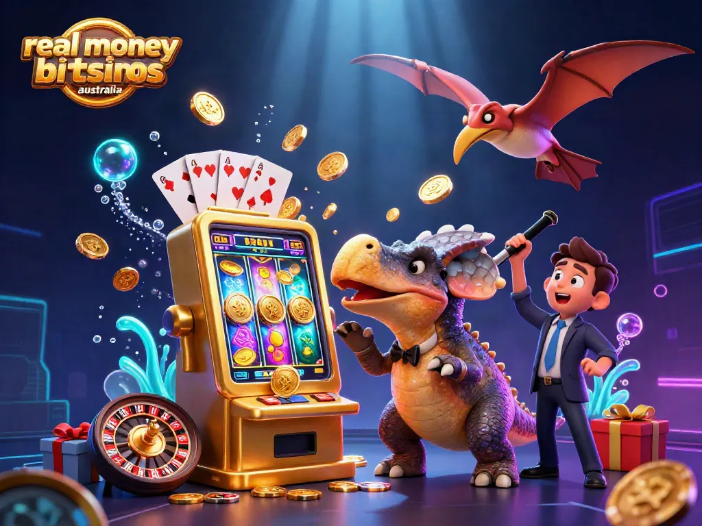 Enjoy thrilling action at real money bitcoin casinos Australia with a pachycephalosaurus winning jackpots!
