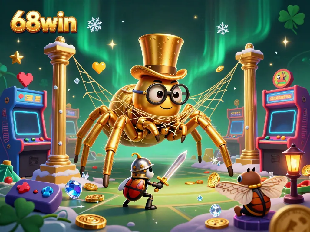 Experience thrilling wins at 68win with its immersive gaming environment featuring vibrant characters and dynamic arcade elements.
