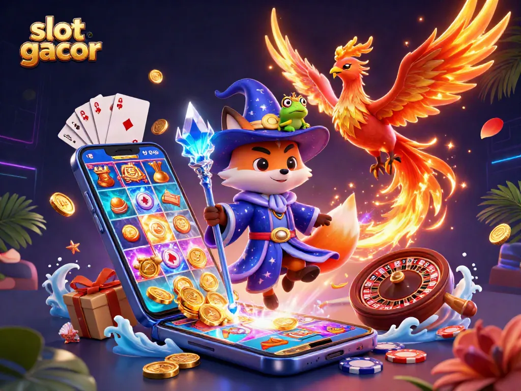 Engage with slot gacor magic as a mystical fox and phoenix enhance your gaming experience!