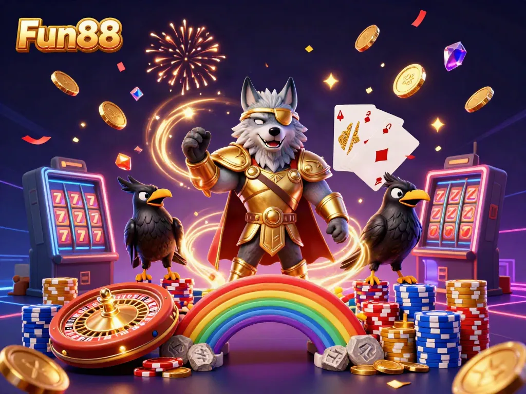 Join Fun88 for an exciting online casino experience with unique characters and vibrant gaming elements.