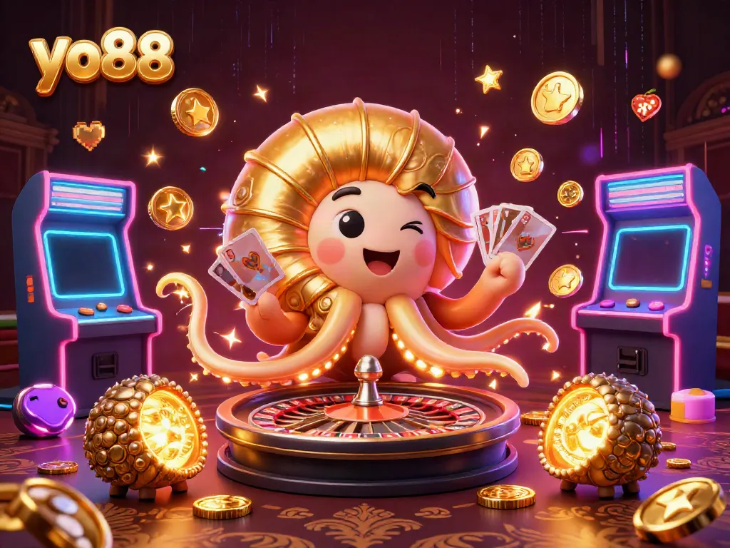 Experience thrilling gameplay at yo88 with a giant nautilus roulette and dynamic casino elements.